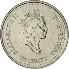 Coin, Canada, Elizabeth II, 25 Cents, 2000, Royal Canadian Mint, Ottawa