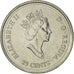 Coin, Canada, Elizabeth II, 25 Cents, 2000, Royal Canadian Mint, Ottawa