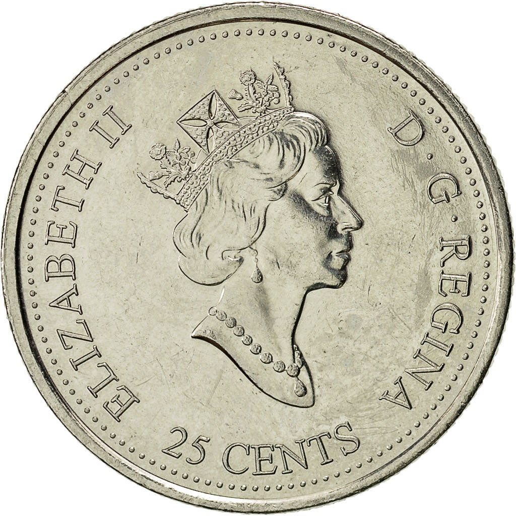 Coin, Canada, Elizabeth II, 25 Cents, 1999, Royal Canadian Mint, Ottawa