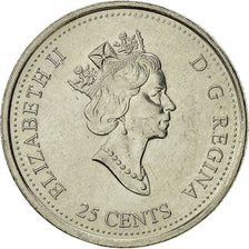Coin, Canada, Elizabeth II, 25 Cents, 1999, Royal Canadian Mint, Ottawa