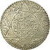 Monnaie, Maroc, 'Abd al-Aziz, 1/2 Rial, 5 Dirhams, 1902, Berlin, SUP, Argent