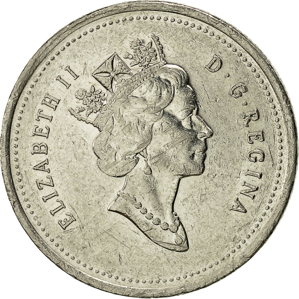 Coin, Canada, Elizabeth II, 25 Cents, 1996, Royal Canadian Mint, Ottawa
