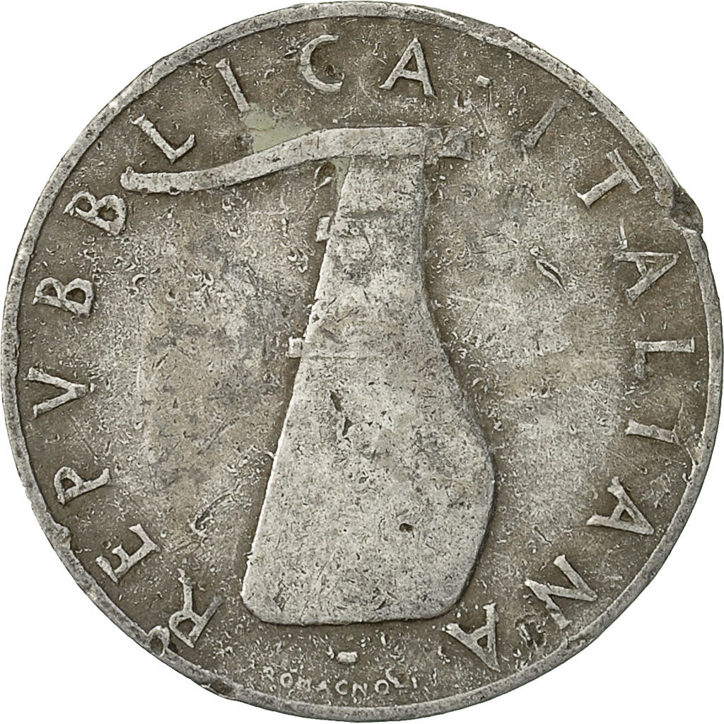 Münze, Italien, 5 Lire, 1953, Rome, S+, Aluminium, KM:92