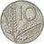 Moneda, Italia, 10 Lire, 1955, Rome, BC+, Aluminio, KM:93