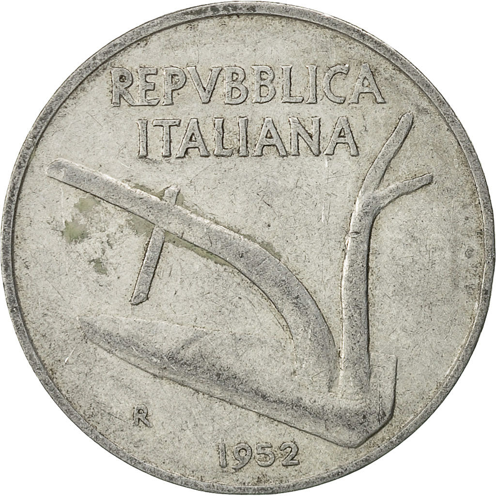 Monnaie, Italie, 10 Lire, 1952, Rome, TB+, Aluminium, KM:93