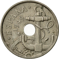 Munten, Spanje, Francisco Franco, caudillo, 50 Centimos, 1952, ZF