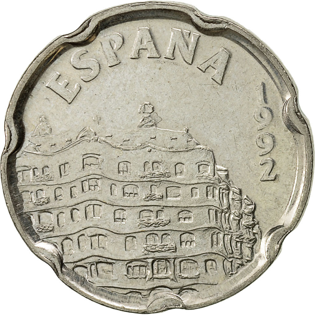Coin, Spain, Juan Carlos I, 50 Pesetas, 1992, Madrid, AU(50-53), Copper-nickel