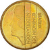 Coin, Netherlands, Beatrix, 5 Gulden, 1989, EF(40-45), Bronze Clad Nickel