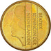 Coin, Netherlands, Beatrix, 5 Gulden, 1989, EF(40-45), Bronze Clad Nickel