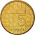 Moneda, Países Bajos, Beatrix, 5 Gulden, 1989, MBC, Bronze Clad Nickel, KM:210