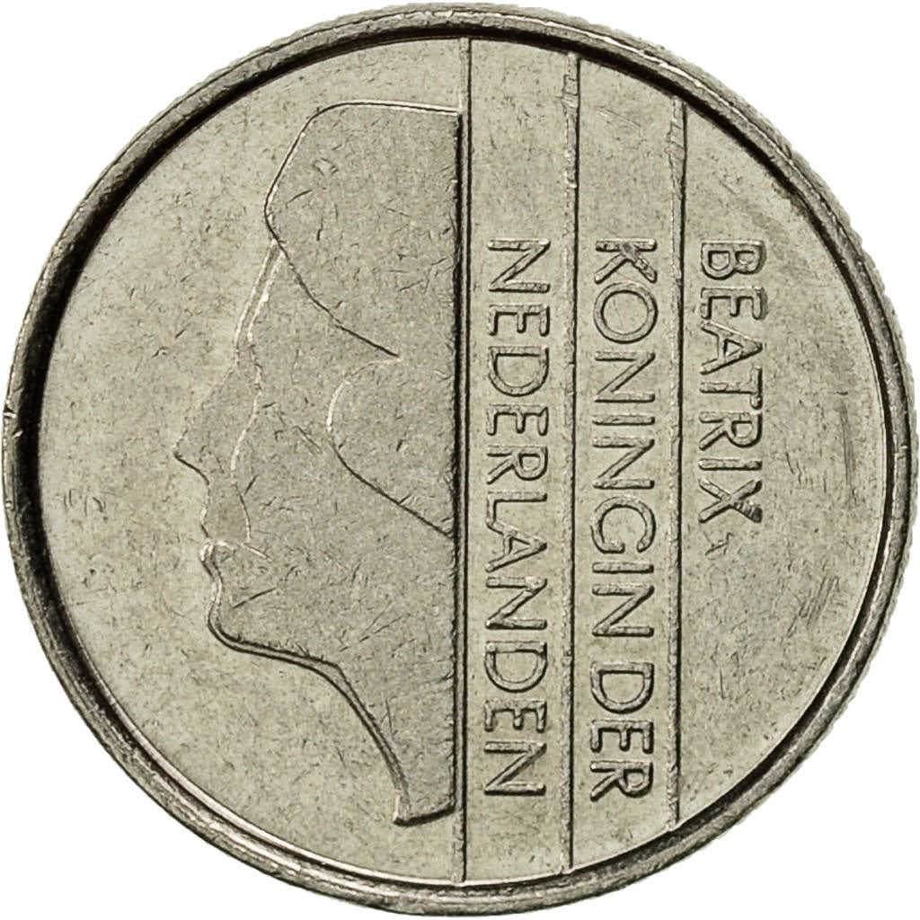 Munten, Nederland, Beatrix, 10 Cents, 1984, ZF+, Nickel, KM:203