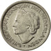 Moneda, Países Bajos, Wilhelmina I, 25 Cents, 1948, MBC, Níquel, KM:178