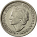 Coin, Netherlands, Wilhelmina I, 25 Cents, 1948, EF(40-45), Nickel, KM:178