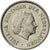 Coin, Netherlands, Juliana, 25 Cents, 1970, EF(40-45), Nickel, KM:183