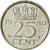 Coin, Netherlands, Juliana, 25 Cents, 1980, EF(40-45), Nickel, KM:183