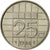 Munten, Nederland, Beatrix, 25 Cents, 1984, ZF, Nickel, KM:204