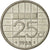 Munten, Nederland, Beatrix, 25 Cents, 1988, ZF, Nickel, KM:204