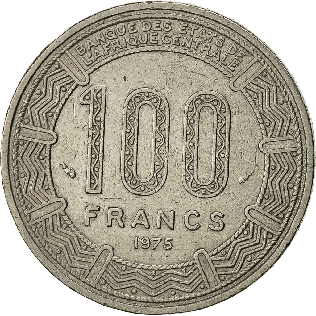 Coin, Congo Republic, 100 Francs, 1975, Paris, EF(40-45), Nickel, KM:2
