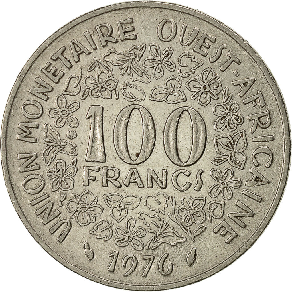 Coin, West African States, 100 Francs, 1976, Paris, VF(30-35), Nickel, KM:4
