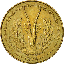 Moneta, Stati dell'Africa occidentale, 5 Francs, 1974, Paris, BB+