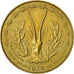 Coin, West African States, 5 Francs, 1974, Paris, AU(50-53)