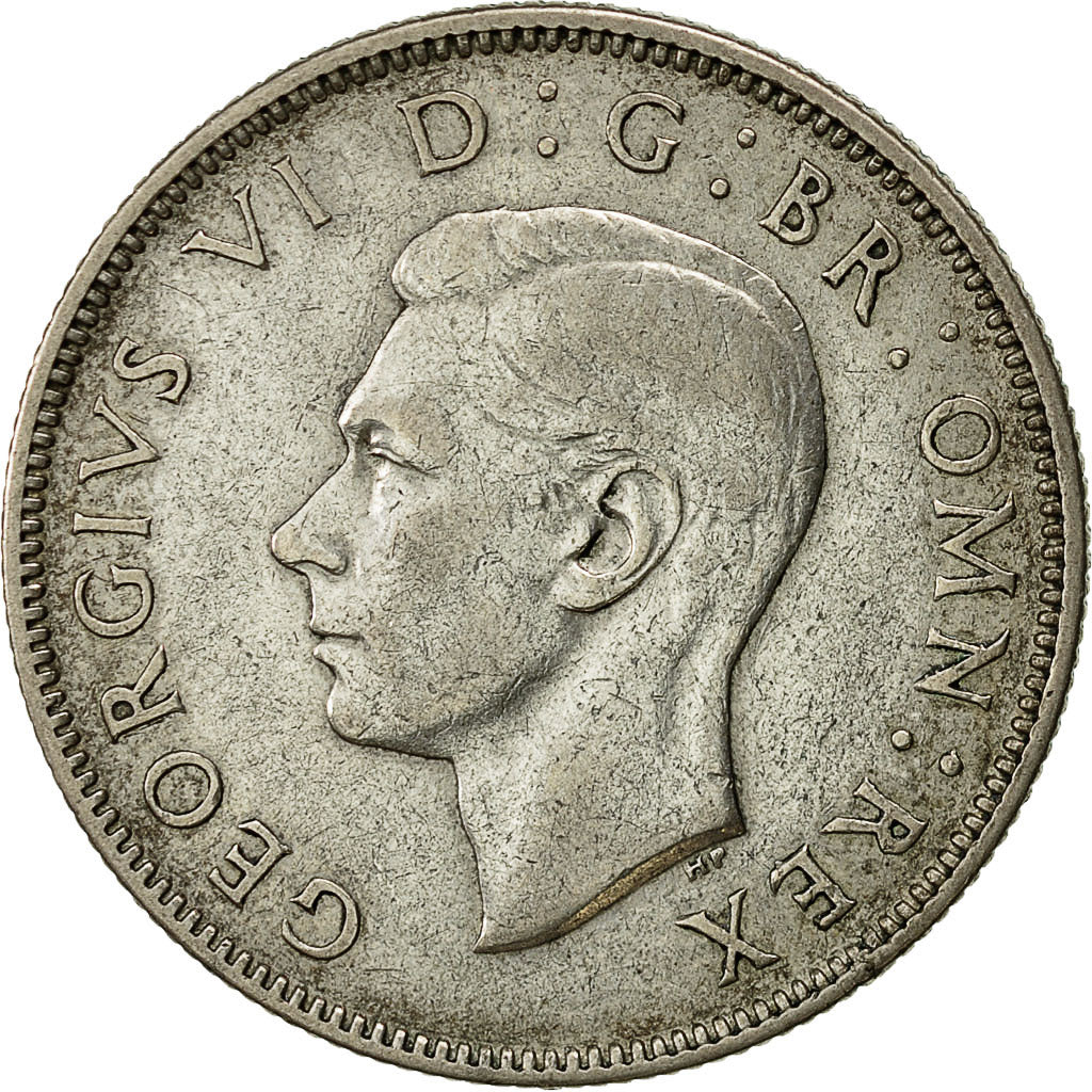Coin, Great Britain, George VI, Florin, Two Shillings, 1944, EF(40-45), Silver