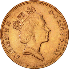 Coin, Great Britain, Elizabeth II, 2 Pence, 1993, British Royal Mint, AU(50-53)