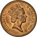 Münze, Großbritannien, Elizabeth II, Penny, 1990, SS+, Bronze, KM:935