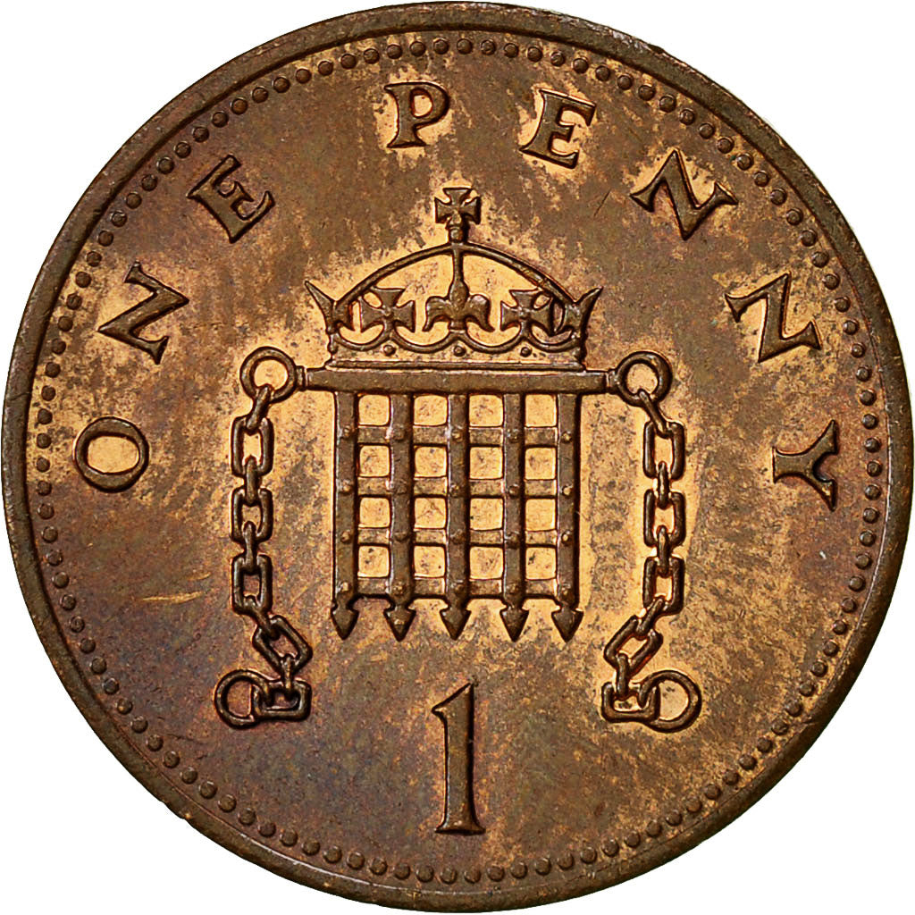 Coin, Great Britain, Elizabeth II, Penny, 1990, AU(50-53), Bronze, KM:935