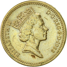 Great Britain, Elizabeth II, Pound, 1988, EF(40-45), Nickel-brass, KM:954