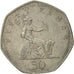 Münze, Großbritannien, Elizabeth II, 50 Pence, 1997, S+, Copper-nickel