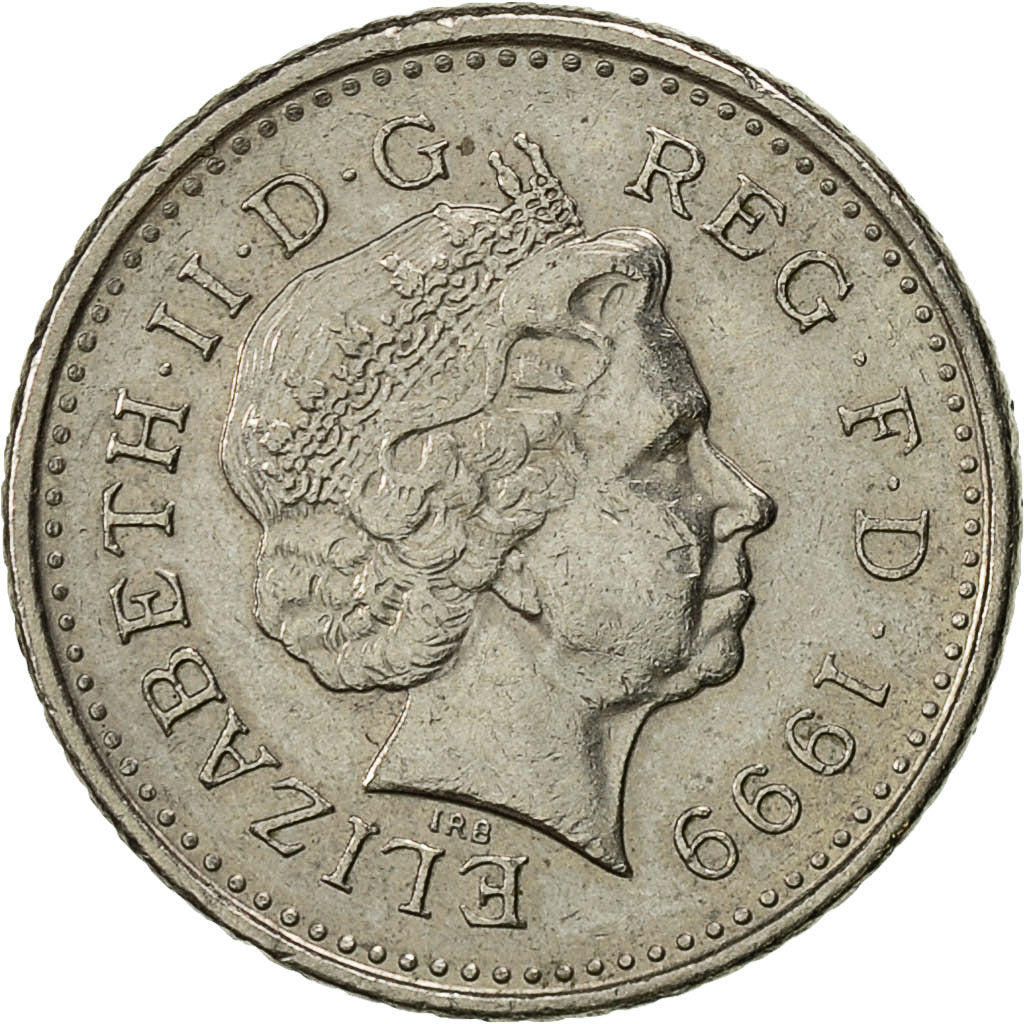 Coin, Great Britain, Elizabeth II, 5 Pence, 1999, AU(50-53), Copper-nickel