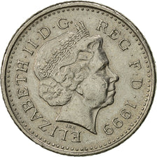 Coin, Great Britain, Elizabeth II, 5 Pence, 1999, AU(50-53), Copper-nickel