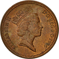 Coin, Great Britain, Elizabeth II, Penny, 1986, EF(40-45), Bronze, KM:935