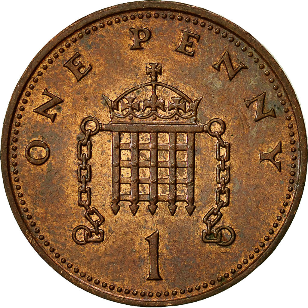 Coin, Great Britain, Elizabeth II, Penny, 1986, EF(40-45), Bronze, KM:935