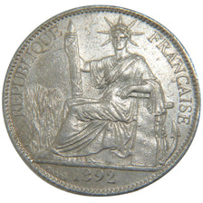 Indochine, 20 Cents, 1892, Paris, AU(55-58), Silver, 5.40