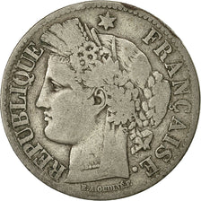 Coin, France, Cérès, 2 Francs, 1871, Bordeaux, VF(30-35), Silver, KM:817.2