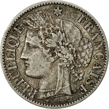 France, Cérès, 2 Francs, 1881, Paris, VF(30-35), Silver, KM:817.1