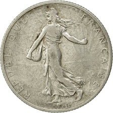 Moneta, Francia, Semeuse, 2 Francs, 1912, Paris, MB+, Argento, KM:845.1