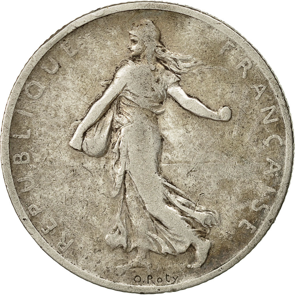 Moneta, Francia, Semeuse, 2 Francs, 1898, Paris, MB, Argento, KM:845.1
