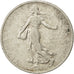 Moneta, Francia, Semeuse, 2 Francs, 1909, Paris, MB, Argento, KM:845.1