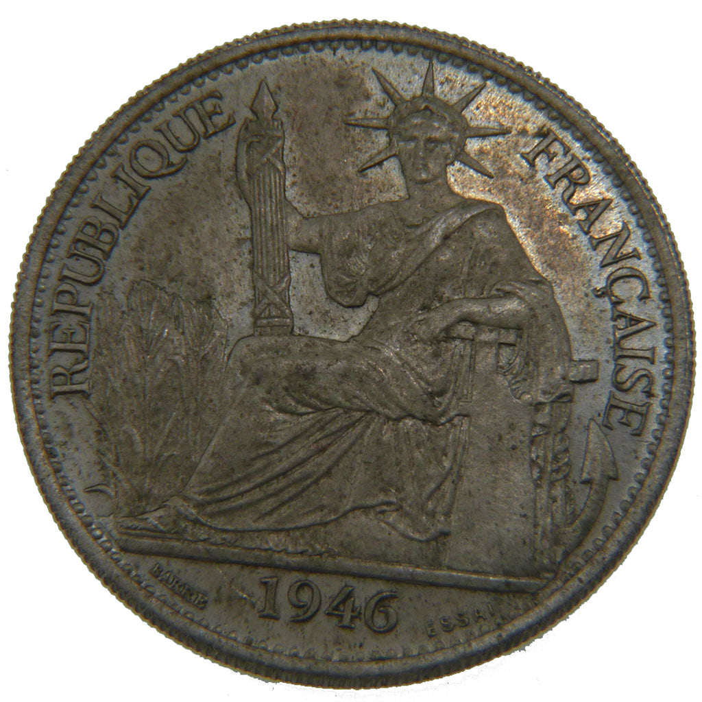 Indochine, 50 Cents, 1946, MS(60-62), Cupro-nickel, 12.40