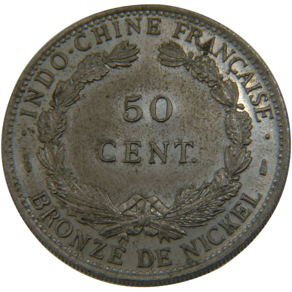Indochine, 50 Cents, 1946, MS(60-62), Cupro-nickel, 12.40