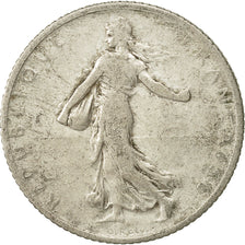 Coin, France, Semeuse, Franc, 1911, Paris, EF(40-45), Silver, KM:844.1