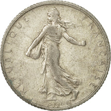 Moneta, Francia, Semeuse, Franc, 1910, Paris, MB, Argento, KM:844.1, Gadoury:467