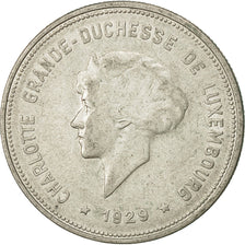 Luxembourg, Charlotte, 5 Francs, 1929, VF(30-35), Silver, KM:38