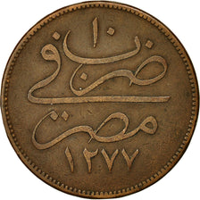 Coin, Egypt, Abdul Aziz, 40 Para, Qirsh, 1869, Misr, EF(40-45), Bronze, KM:248.1
