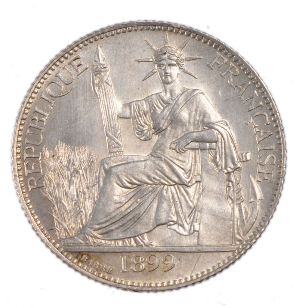 Indochine, 20 Cents, 1899, Paris, MS(60-62), Silver, 5.00