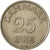 Coin, Denmark, Frederik IX, 25 Öre, 1956, Copenhagen, EF(40-45), Copper-nickel