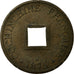 Moneta, Kochinchina Francuska, 2 Sapeque, 1879, Paris, AU(55-58), Bronze, KM:2